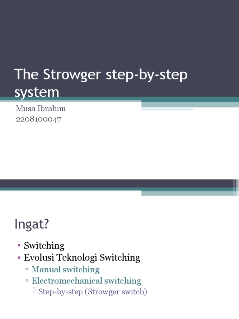 The Strowger Step-By-Step System | PDF