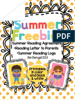 Summer Reading Agreement - Reading Letter To Parents - Summer Reading Logs