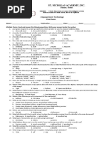 St. Nicholas Academy, Inc.: Empowerment Technology Final Exam