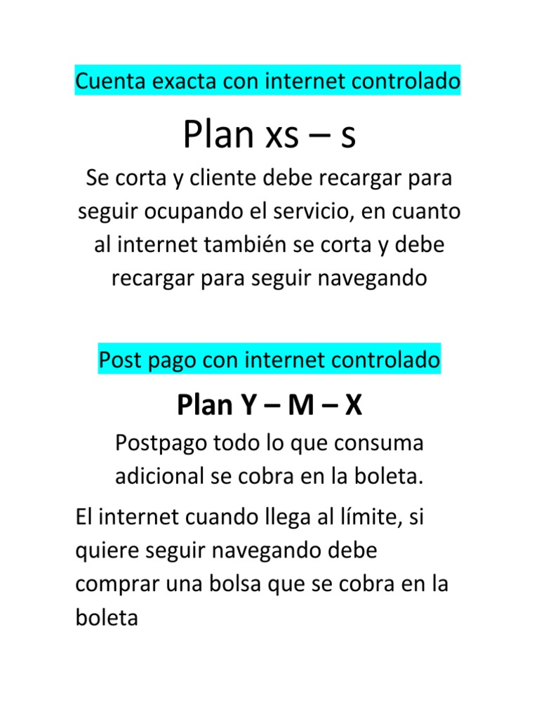 Detalle de Planes | PDF