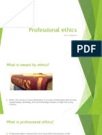 Professional Ethics: As An Engineer