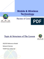 Mobile & Wireless Technology: Review of Core Concepts