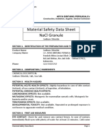 MSDS NaCl Granule F