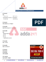 Reasoning Mega Quiz For SSC RRB (Solutions) : WWW - Careerpower.in