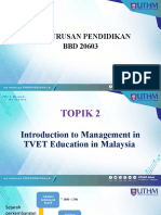 Management in TVET Education