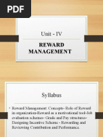 Unit - IV: Reward Management