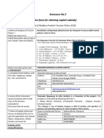 Application For Claiming Capital Subsidy