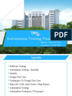 Automation Testing Final Report Summary