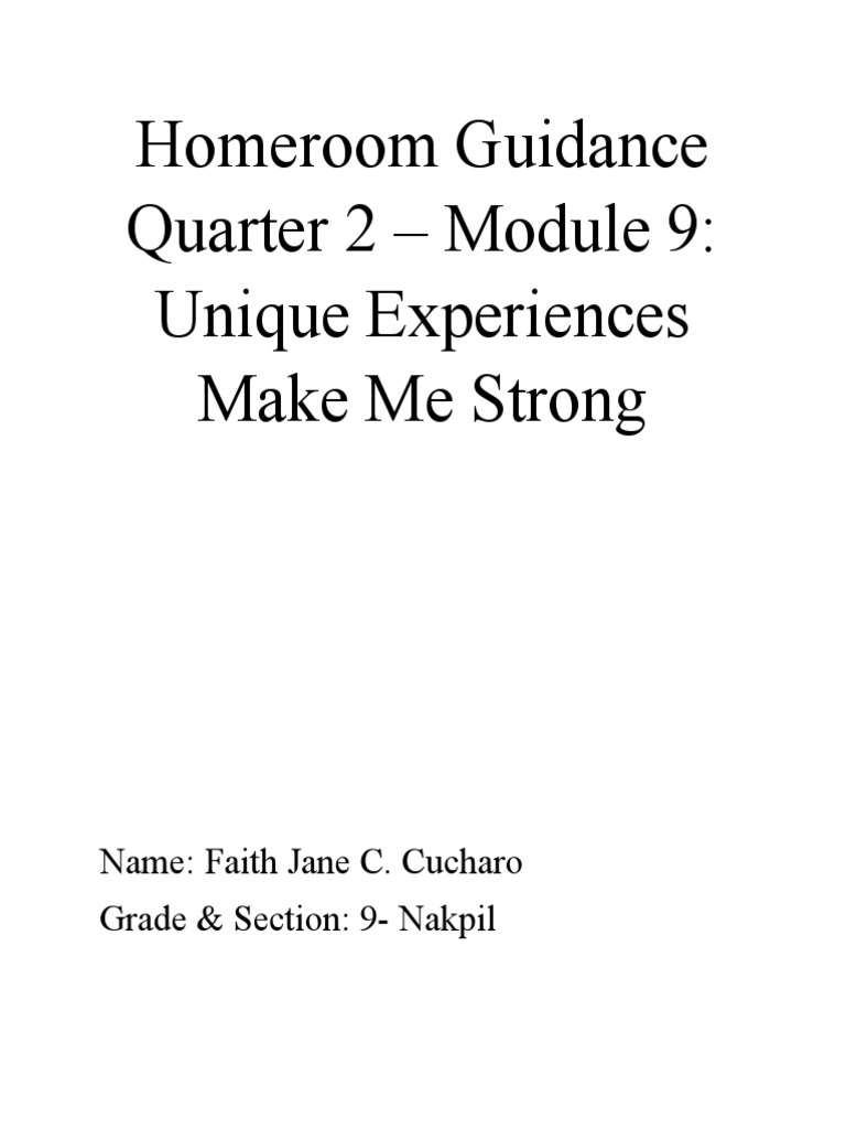 Homeroom Guidance Quarter 4 Pdf Teaching Communication