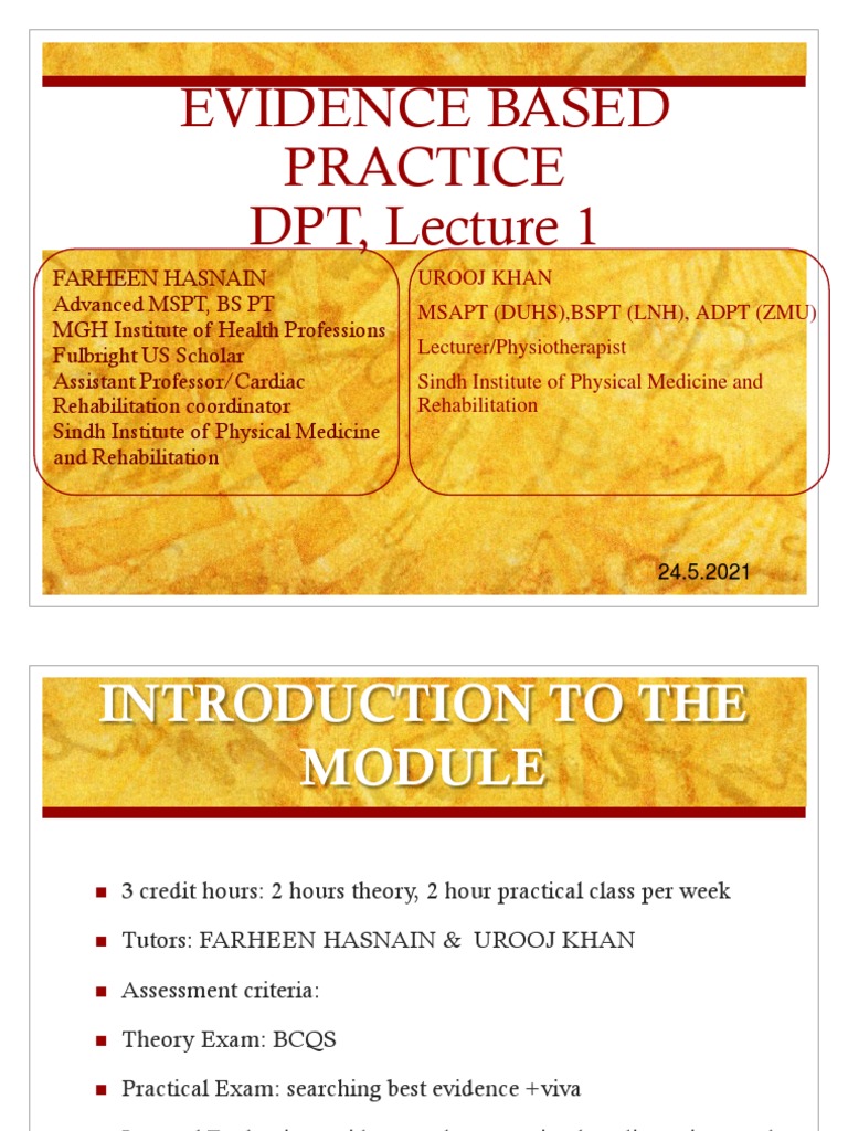 Introduction to Evidence-Based Practice | PDF | Evidence Based Medicine ...