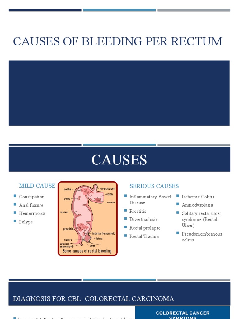 Causes of Rectal Bleeding | PDF