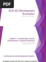 ECO-321 Development Economics: Instructor Name: Syeda Nida Raza