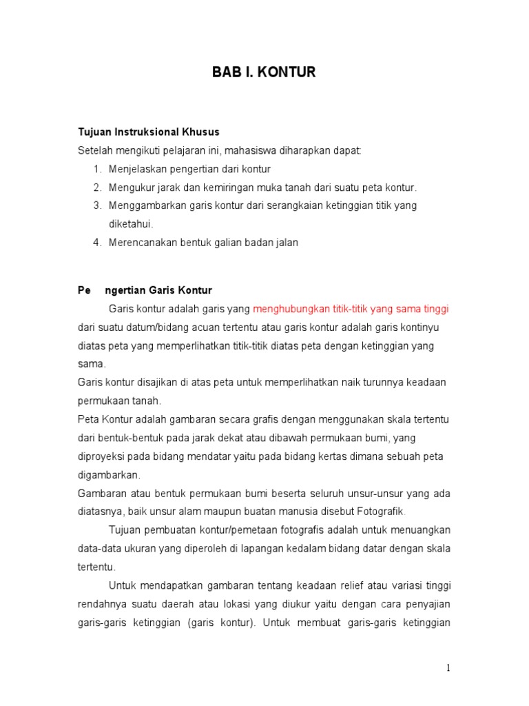 Garis Kontur Pdf