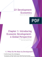 ECO-321 Development Economics: Instructor Name: Syeda Nida Raza