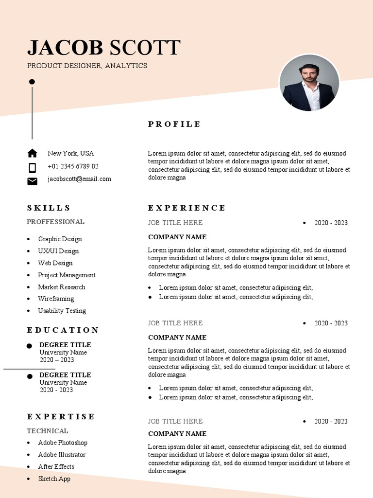 Jacob Scott's Graphic Design Resume | PDF | Communication Design ...