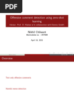 Offensive Comment Detection Using Zero-Shot Learning: Nikhil Chilwant