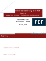 Offensive Comment Detection Using Zero-Shot Learning: Nikhil Chilwant