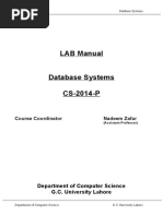 DBS LAB Manual Updated 