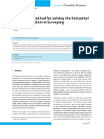 A Numerical Method For Solving The Horizontal Resection Problem in Surveying