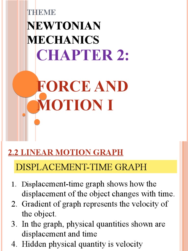 Chapter 2 Force and Motion (2.2) | PDF | Velocity | Acceleration