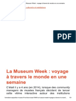 La Museum Week _ voyage à travers le monde en une semaine