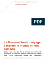 La Museum Week - Voyage À Travers Le Monde en Une Semaine