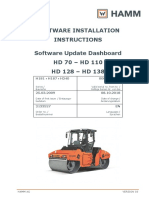 Software Installation Instructions Software Update Dashboard HD 70 - HD 110 HD 128 - HD 138