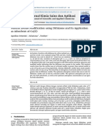Jurnal Kimia Sains Dan Aplikasi: Natural Zeolite Modification Using Dithizone and Its Application As Adsorbent of Cu (II)