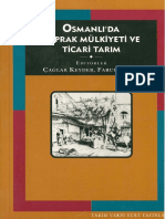 Çağlar Keyder - Faruk Tabak - Osmanlı Toprak Mülkiyeti Ve Ticari Tarım