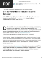 6 of My Favorite Case Studies in Data Science