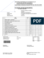 Kartu Hasil Studi Mahasiswa