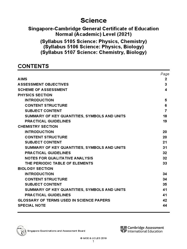 Science Singapore Examinations and Assessment Board PDF Waves Radiation