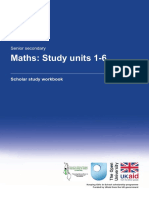 SS Scholar Study Workbook-Maths Study Units 1-6
