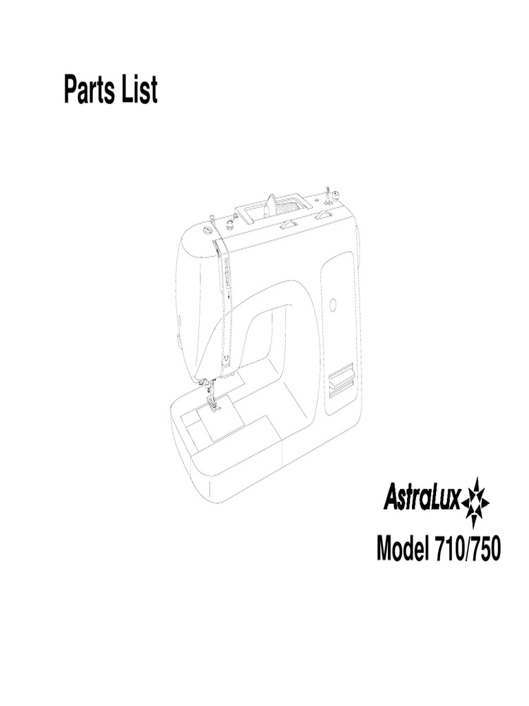 Parts List: Model 710/750 | PDF | Belt (Mechanical) | Screw