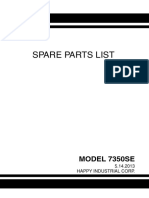 Spare Parts List: MODEL 7350SE