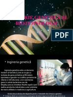 INGINERIE GENETICĂ ȘI BIOTEHNOLOGII