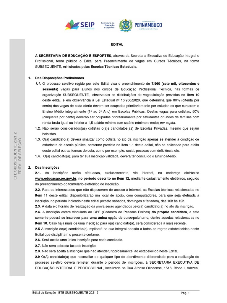 Inscrições abertas para Vestibular 2021/1 do IFRJ - Brasil Escola