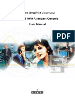 Alcatel 4049 Attendant Console User Manual