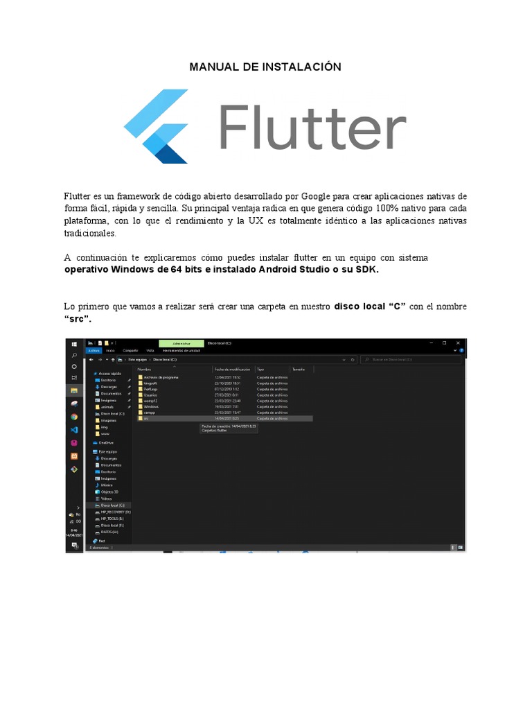Instalación de Flutter en Windows | PDF | Android (sistema operativo ...
