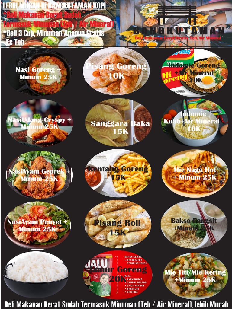 Menu Makan Bagnkutaman Kopi Pdf