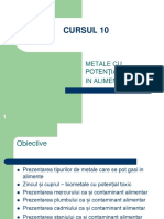 Toxicologie Alimentara Cursul 10 Metale