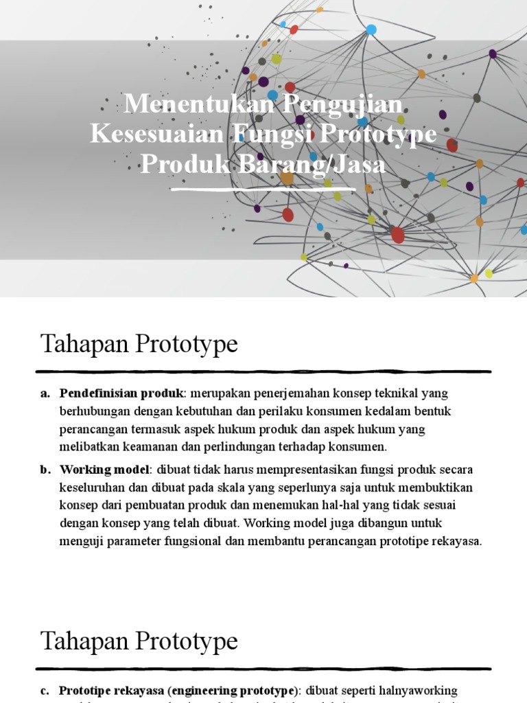 Fungsi dan Tahapan Pengujian Prototipe | PDF