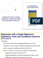 Regression With A Single Regressor: Hypothesis Tests and Confidence Intervals