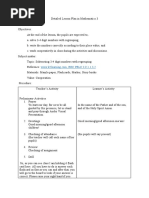 Grade 3 Multiplication Lesson Plan | PDF | Multiplication | Teaching ...