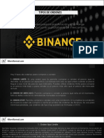 Tipos de Ordenes Binance