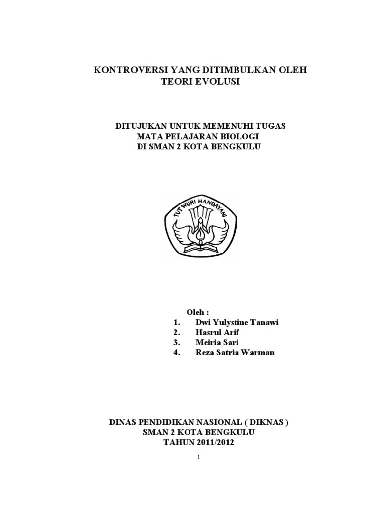 Makalah Biologi Tentang Evolusi