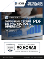 Formulación y evaluación de proyectos de inversión