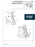 Back Door Opening Side Frame (Cut) : With The Quarter Panel Removed