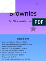 Brownies: By: Mila Jakaitė, From 5e