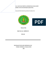 Analisis Jurnal Gangguan Mental Emosional Pada Klien Pandemi Covid 19 Di Rumah Karantina